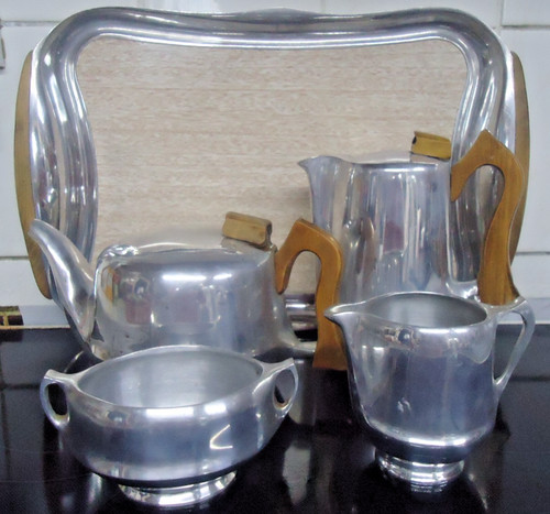 Vintage picquot ware - set, +