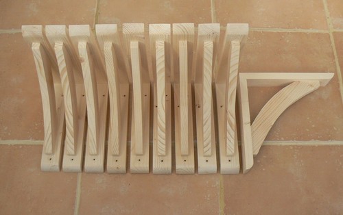 Wooden shelf brackets 10 - shelf,