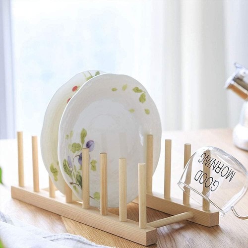 Juhonnz plate rack wooden - rack, ,wooden
