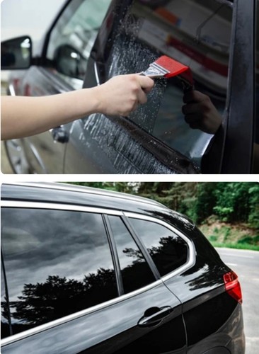 Car window tint film - film, dark