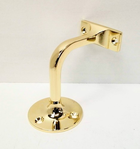 Brass handrail brackets - brass,