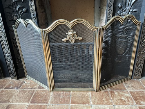 Fabulous 1930 fireguard brass - fabulous,