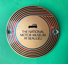 Vintage National Museum Beaulieu motor car badge grill classic auto emblem