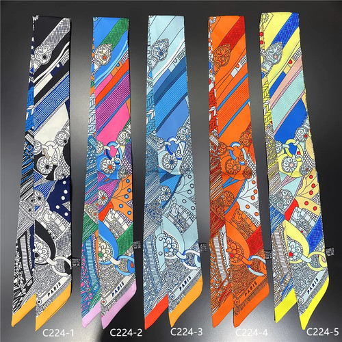 Women silk skinny scarf - women's,