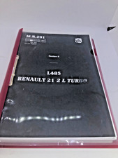 RENAULT  21  TURBO  L485  PETROL GENUINE FACTORY MANUAL COPY  7711082886