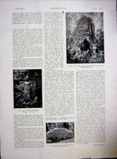 Original Old Vintage Print Statue Lintel Artifact Banteau Chhmar French 1937