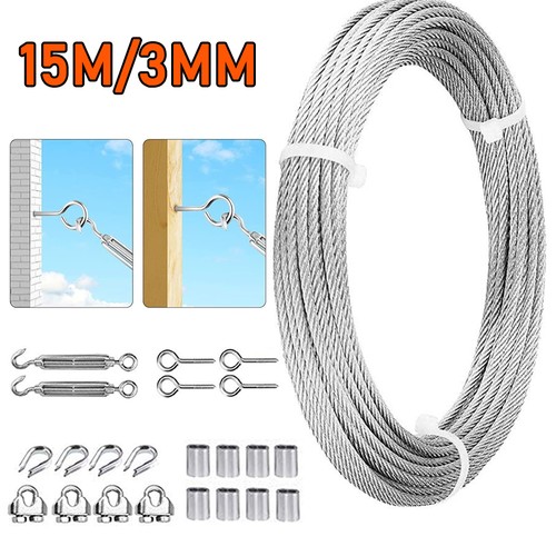 Wire rope kit stainless steel - wire,