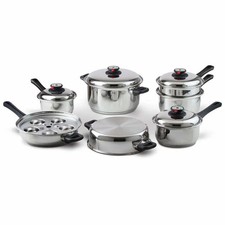 Cookware Maxam Waterless 5 ply 17 pc