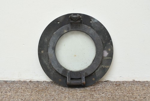 Antique porthole old - , brass