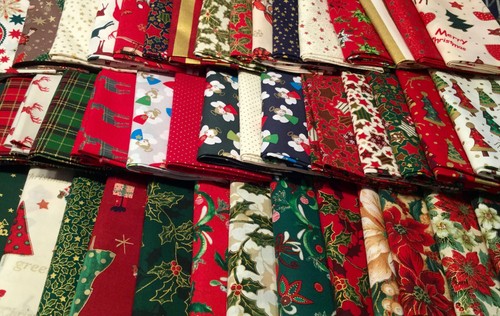 Christmas 100 cotton fabric - christmas,