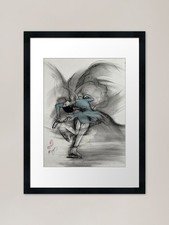 Ice Skating Framed Art Print