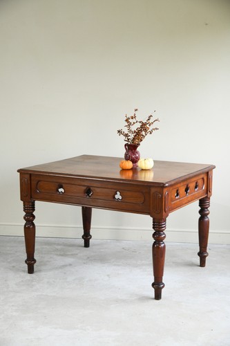 Victorian library table - library,