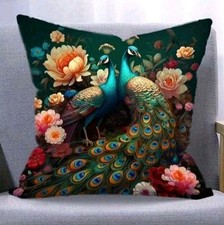 1 X Peacock cushion covers
