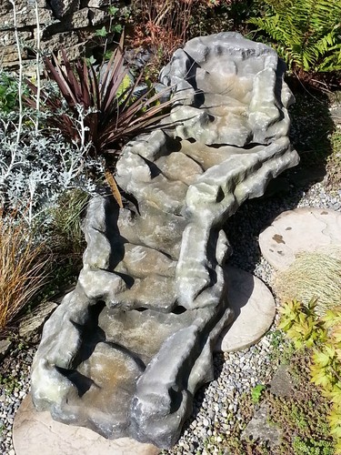 Garden pond waterfall - pond,