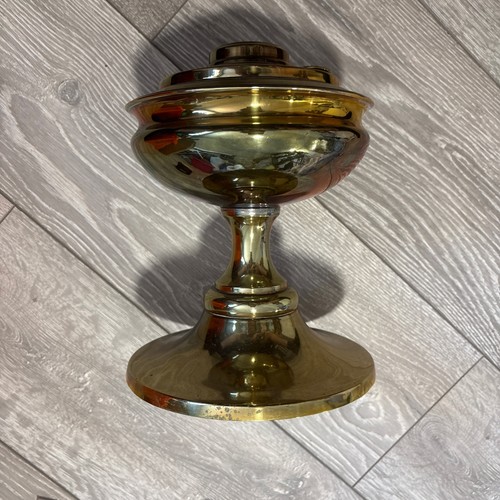 Vintage brass oil lamp - vintage, base