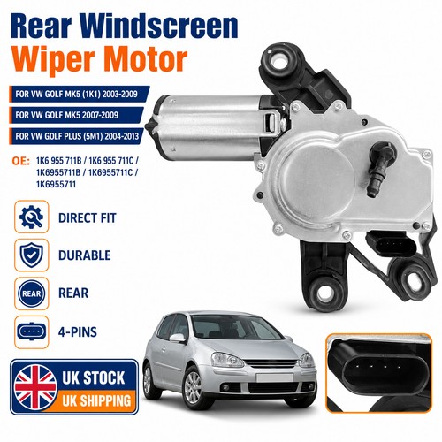 Rear windscreen wiper motor - 1x,