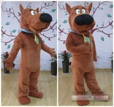 Scooby-doo Dog Brown Character Fancy Dress Cartoon Mascot Costume Adult Suit