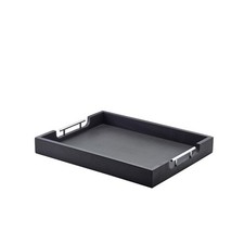 Tray Black Solid Butlers