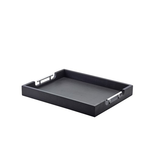 Tray black solid - tray,