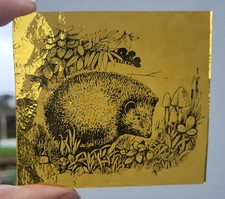 Stained glass Hedgehog vintage