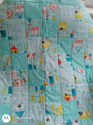 Handmade patchwork quilt - patchwork,