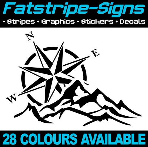 Mountain compass stickers - compass,