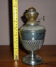 lovely old Isherwood & sons silver plated brass oil lamp base