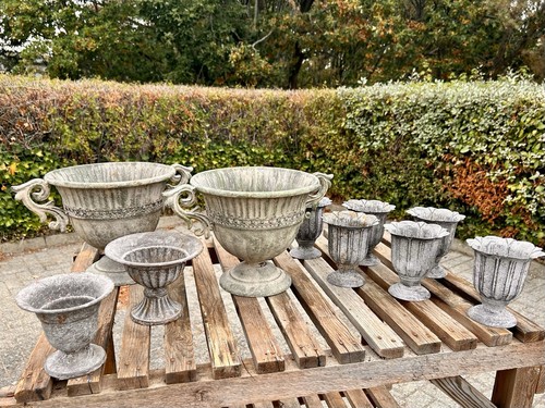 Metal urn vases wedding - 10,