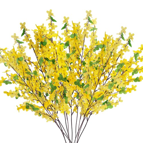 Yellow artificial flowers - yellow,