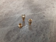 Model steam Engine Oil Cups with engraved  screw on lids.  4ba thread  Pack of 2