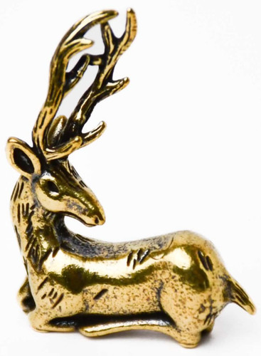 Stag deer small ornament - deer, in