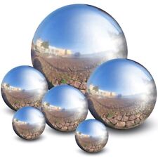 Set of 6 PCS Garden Stainless Steel Gazing Balls Ball Globes Floating Pond Decor