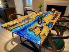 Blue Ocean Epoxy Resin Table