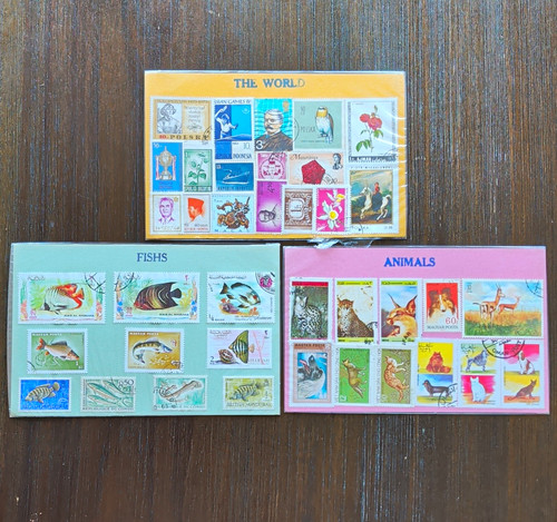 Worldwide stamp lot animals - stamp,