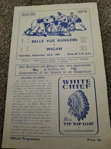Vintage rugby league - vintage, programme