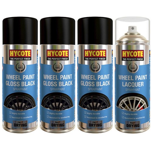 Hycote gloss black wheel spray - hycote,