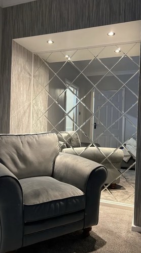 4mm mirror bevelled wall tiles - 4mm,