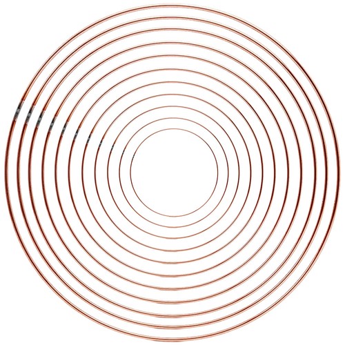 Copper metal ring for crafts - copper,