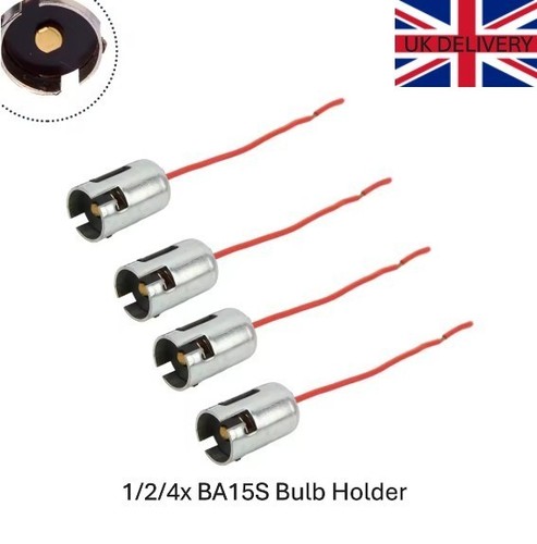 Ba15s light bulb socket - 1/2/4x,