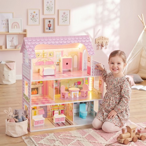 Dolls house with - dolls, 8
