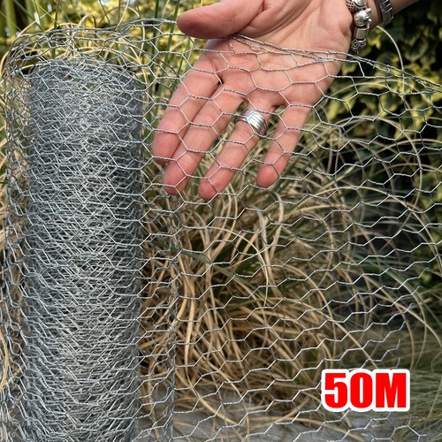 50m wire galvanised - galvanised, mesh