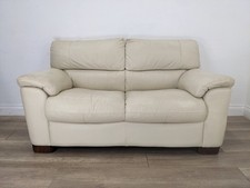 SOFA 2 Seater Cream Leather