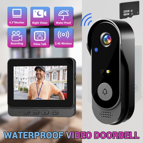 Wireless video doorbell camera - wireless,