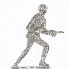 999 Silver Toy Model Soldier Figure #1