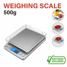 Digital Scales 0.01g 500g Grams Gold Jewellery Weighing Small Pocket Electronic