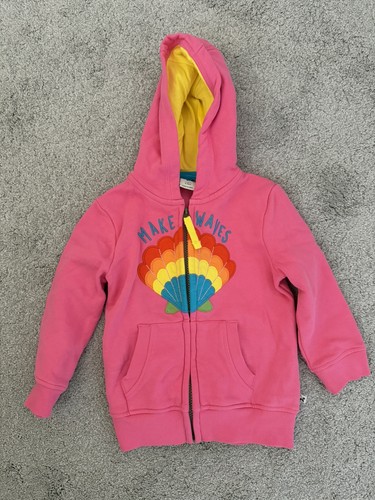 Frugi girls pink hoodie - frugi,