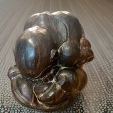 Vtg Hand-Carved Wooden Weeping