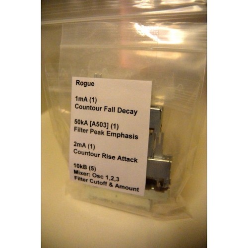 Moog rogue sliders set - moog,