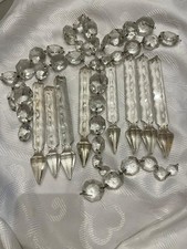 Crystal Candelabra Pendant Prism 4” Drop Qty Discount