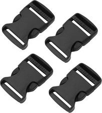 Side Release Buckles Clips for Webbing Strap Squeeze Fasteners Delrin Plastic 4X